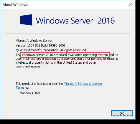 Windows Server 2016 Standard
