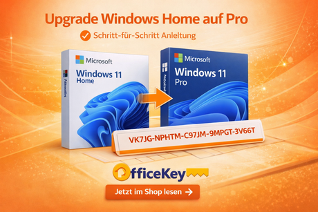 Upgrade von Windows Home auf Windows Pro