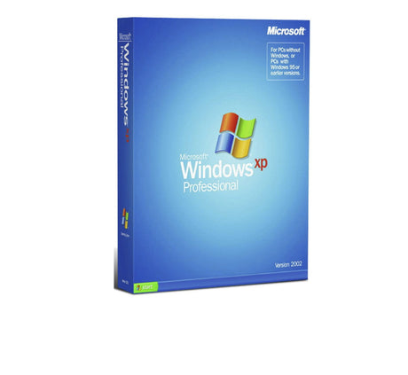 Windows XP Professional Software von 1A-Lizenz, sichtbarer Verpackung mit Windows XP Logo auf der Verpackung