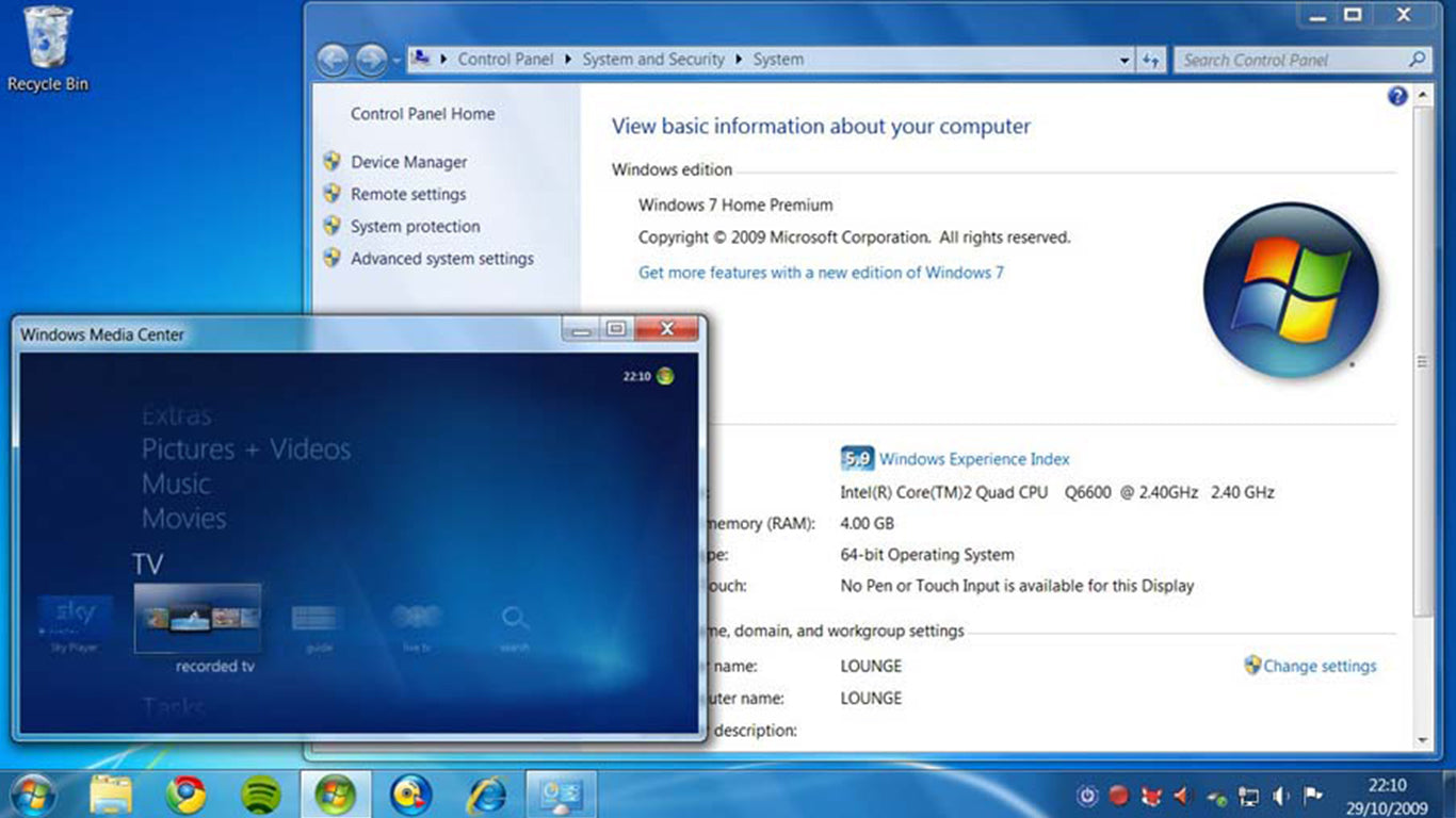 Windows 7 Home Premium 32/64 bit 
