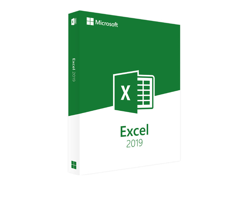 Microsoft Excel 2019 Software für Windows, geöffnet auf einem Computerbildschirm mit Tabellen und Diagrammen.