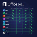 Microsoft Office 2021 Professional Plus Download für Windows, Bild zeigt Software-Logo und Download-Icon.