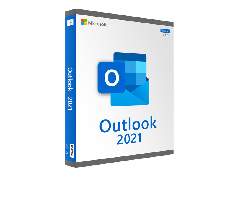 Microsoft Outlook 2021 Windows ESD-Software-Box, Outlook E-Mail-Programm für Windows, Microsoft-Produkt