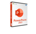 Microsoft PowerPoint 2021 für Windows, Software-Download, sichtbarer Bildschirm mit Präsentationssoftware auf Computerbildschirm