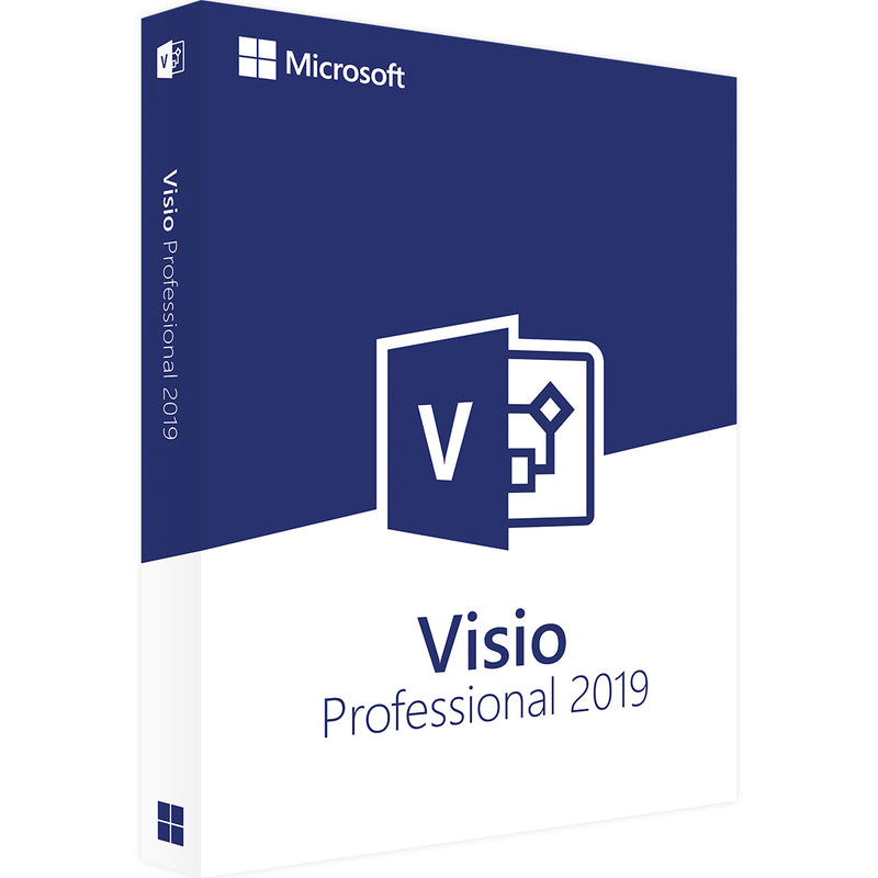 Microsoft Visio Professional 2019 Software, professionelle Diagramm-Software für Geschäftsprozesse und Visualisierung