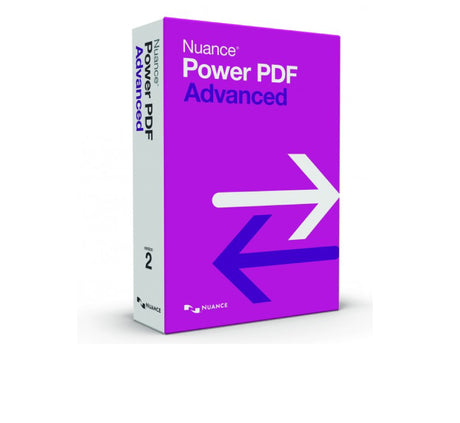 Microsoft Nuance Power PDF Advanced 2.1 Software für Windows, Bildschirm mit PDF-Bearbeitung und Menüansicht