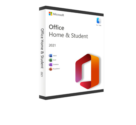 Microsoft Office 2021 Home and Student für Mac, Software-Box mit Installations-CD und Produktinformationen