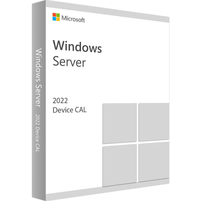 Microsoft Windows Server 2022 Device CAL 5 Lizenz, digitale Software-Produktbeschreibung, für Serverzugriff, Abbildung des Software-Produkts